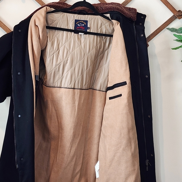 Paul & Shark Loro Piana Storm System 100% Cashmere Hooded Coat Detachable Collar - Picture 9 of 16